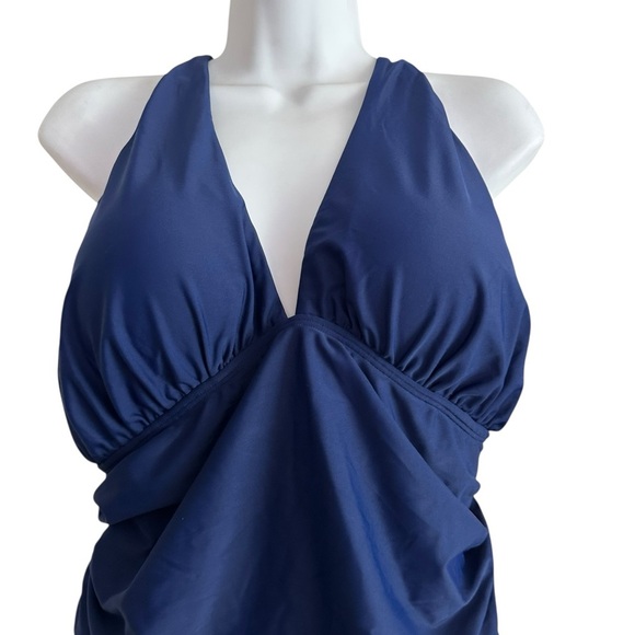 You Dian Navy Blue One Piece Bathing Suit Size XL NWT - Picture 4 of 16
